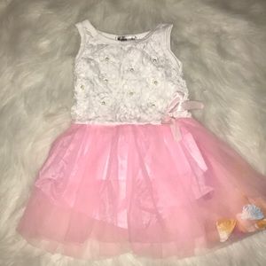 Pink & White Dress